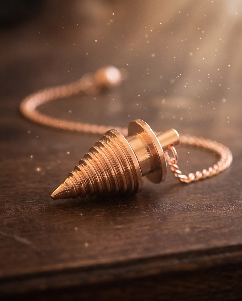 Pendolo Cono della Spirale in Rame