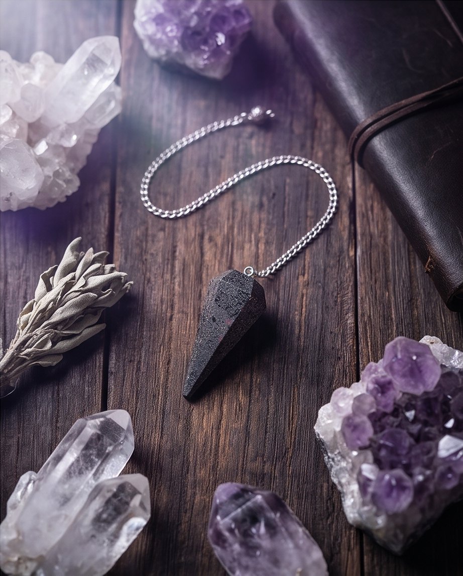 Pendolo in Pietra di Ematite