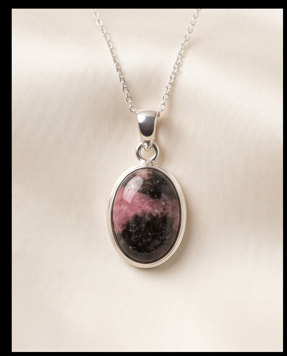 Ciondolo Sailor Chibiusa Rodonite Black line