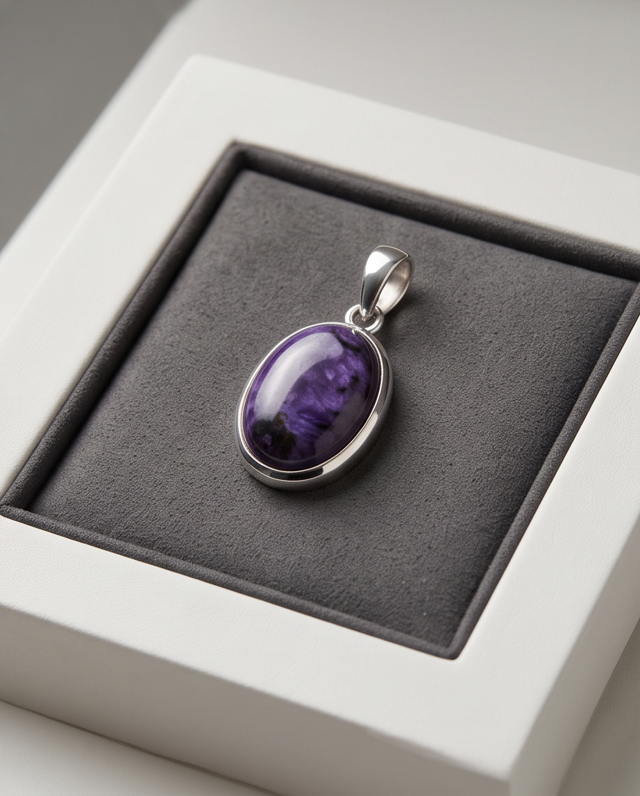 Ciondolo Sailor Saturn in Charoite