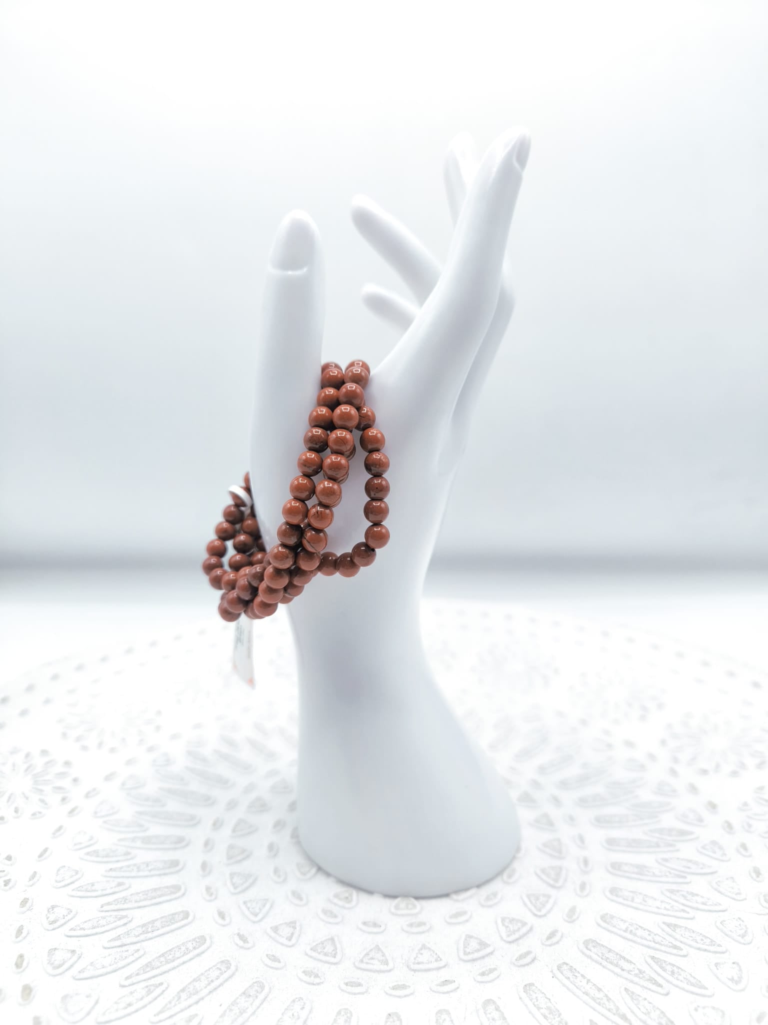 Bracciale in Diaspro Rosso 4 millimetri