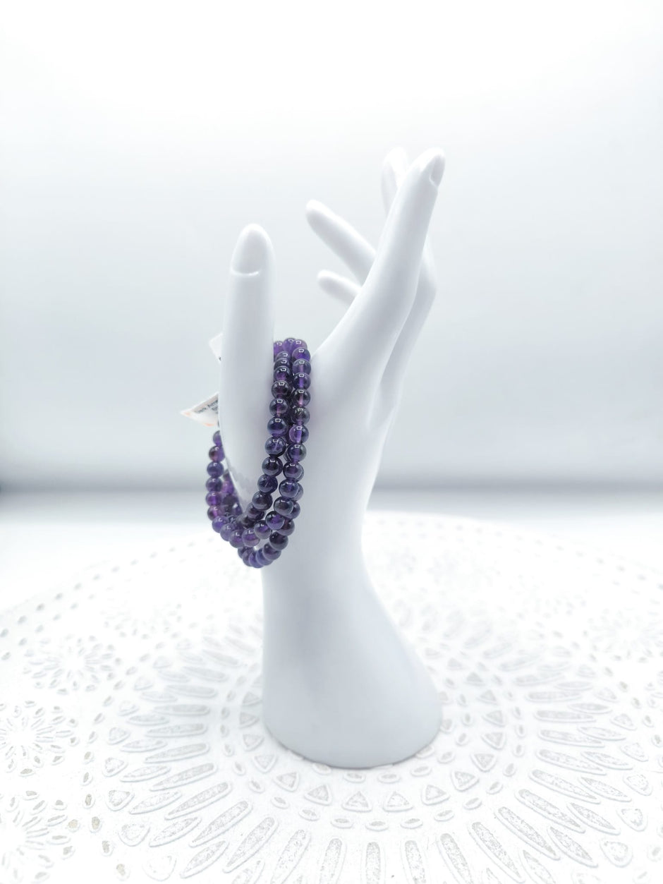 Bracciale in Ametista 4 millimetri