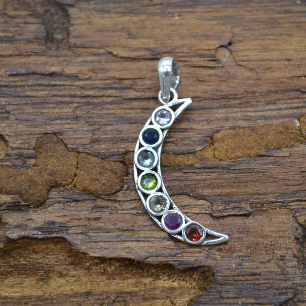 Pendente Luna dei 7 chakra