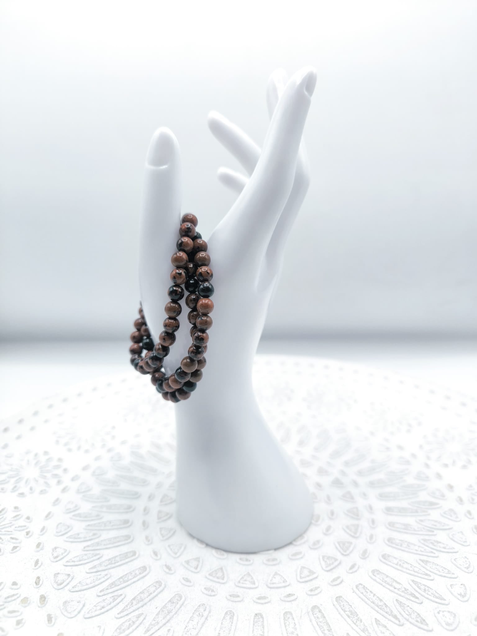 Mahogany Obsidian Bracelet 4mm