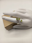 Anello Trio in Peridoto sfaccetato