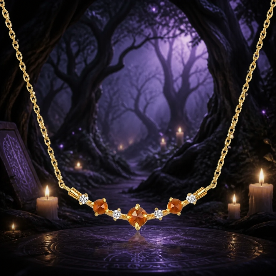 Collana Pumpkin Garnet