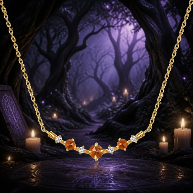Collana Pumpkin Garnet