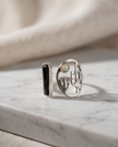 Anello Combo Labradorite e Tormalina