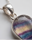 Ciondolo in Fluorite Arcobaleno superior