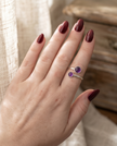 Anello Circle in Ametista
