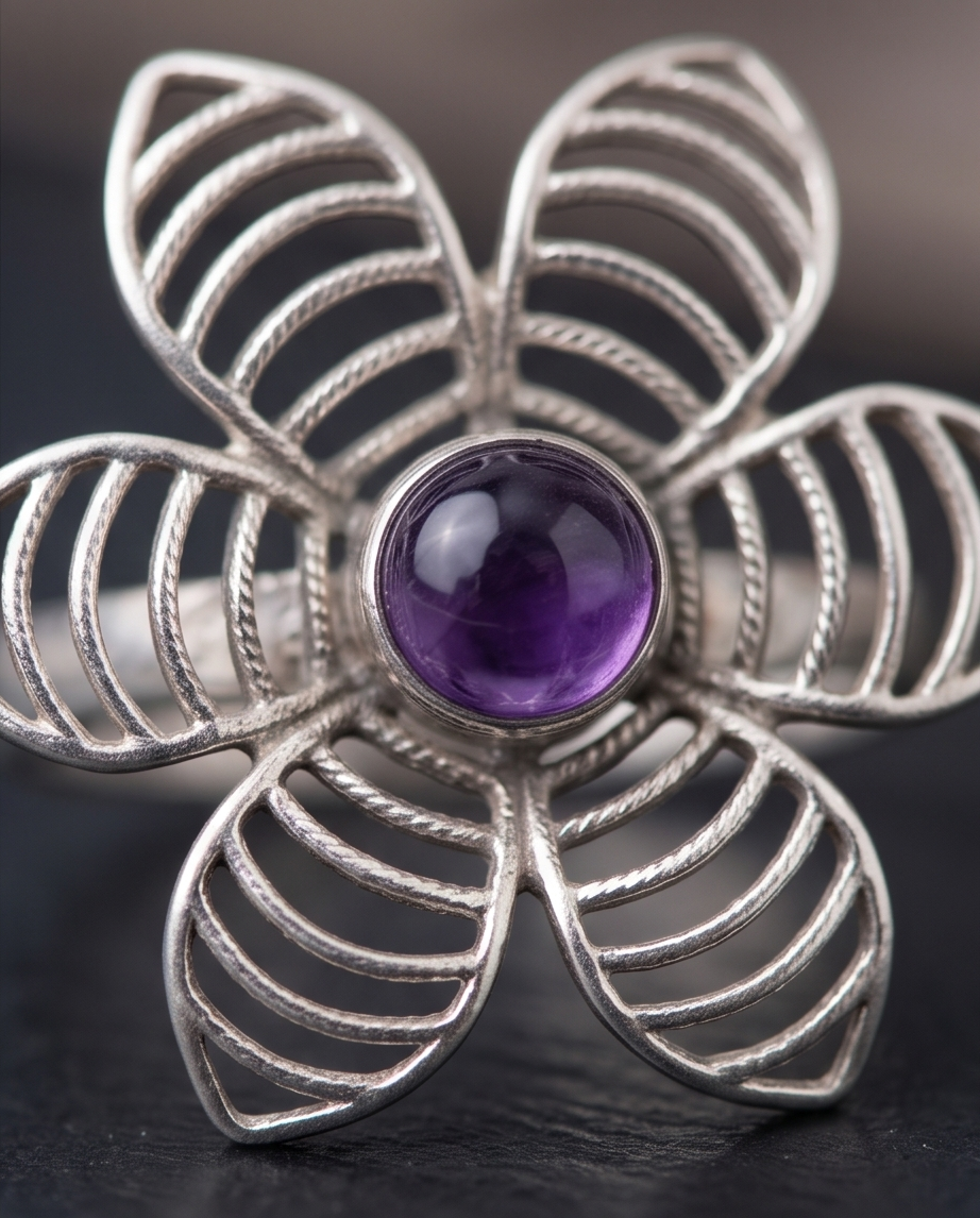 Anello del fiore del bosco elfico