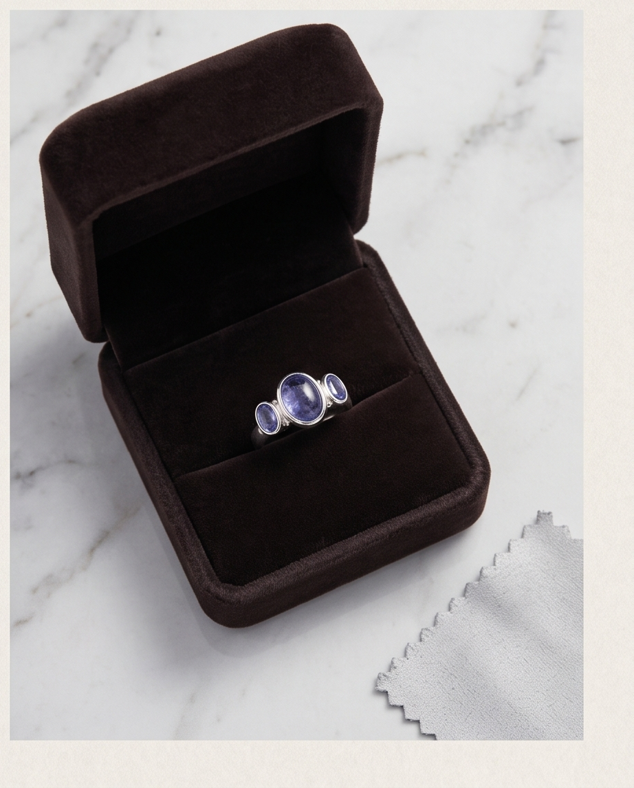 Anello in Tanzanite