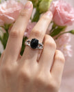 Anello con Ossidiana gold