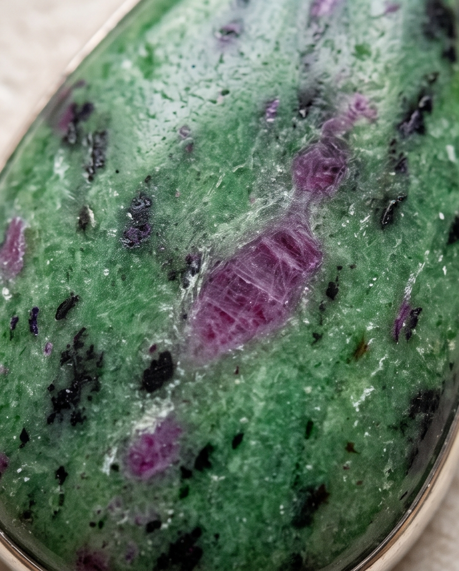 Ciondolo in Zoisite rubino