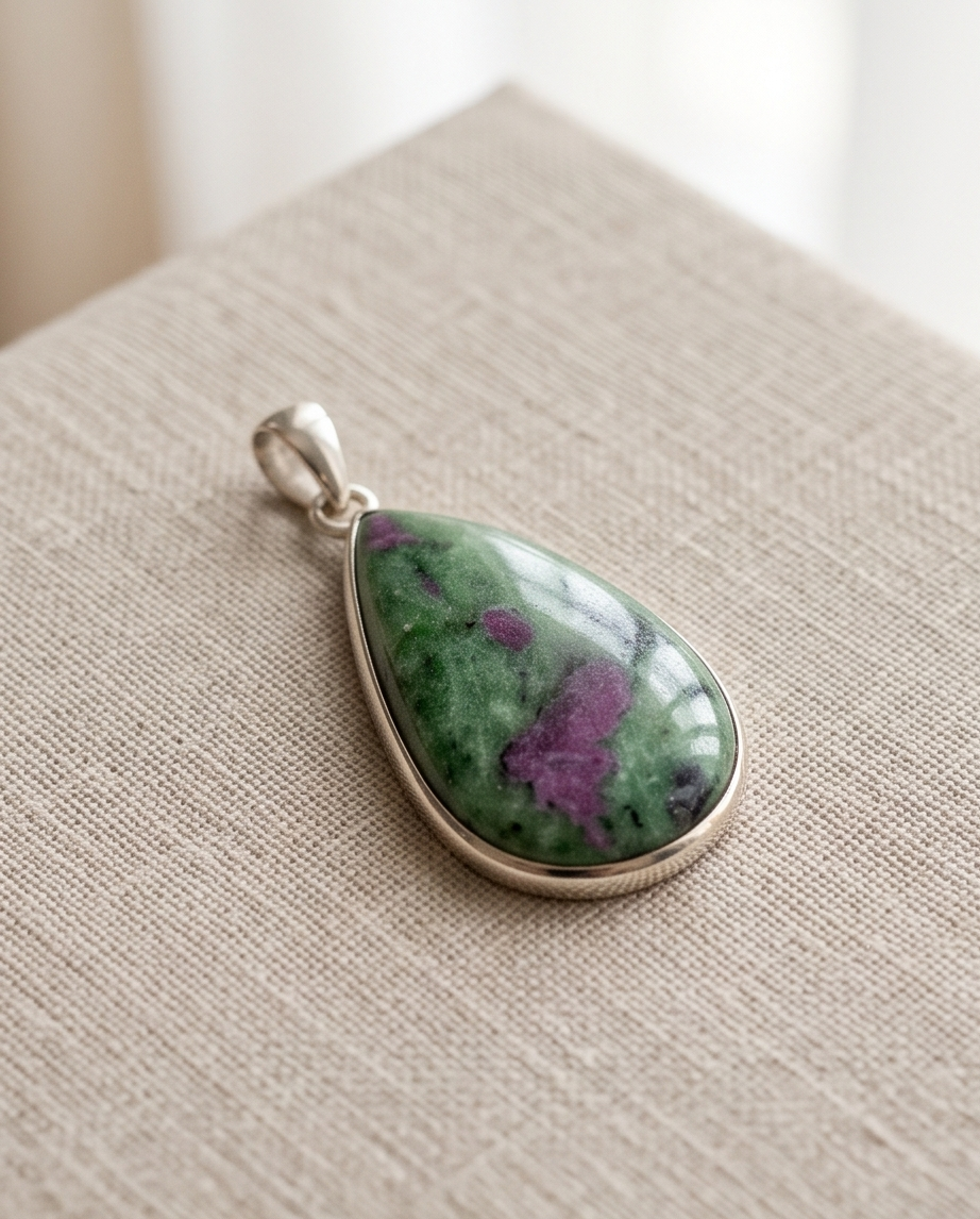 Ciondolo in Zoisite rubino