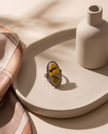 Anello regolabile in Diaspro Bubblebee