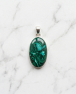 Ciondolo in Crisocolla Malachite