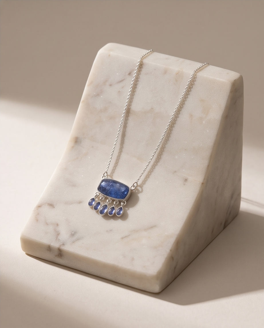 Collana Elfa regina dei boschi in Tanzanite