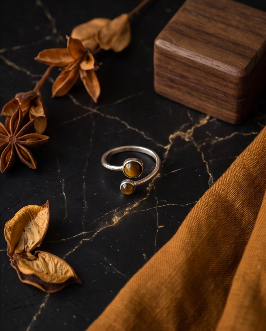 Circle Ring in Tiger's Eye