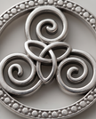 Ciondolo Triskel e Triquetra