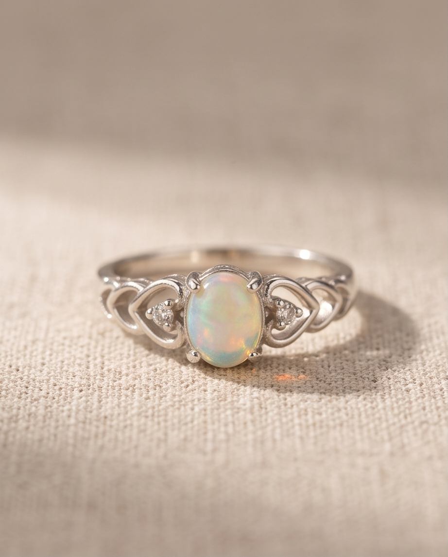Anello Eleganza elfica Opale