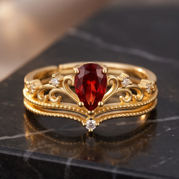 Anello Sekhmet ( due anelli impilabili )