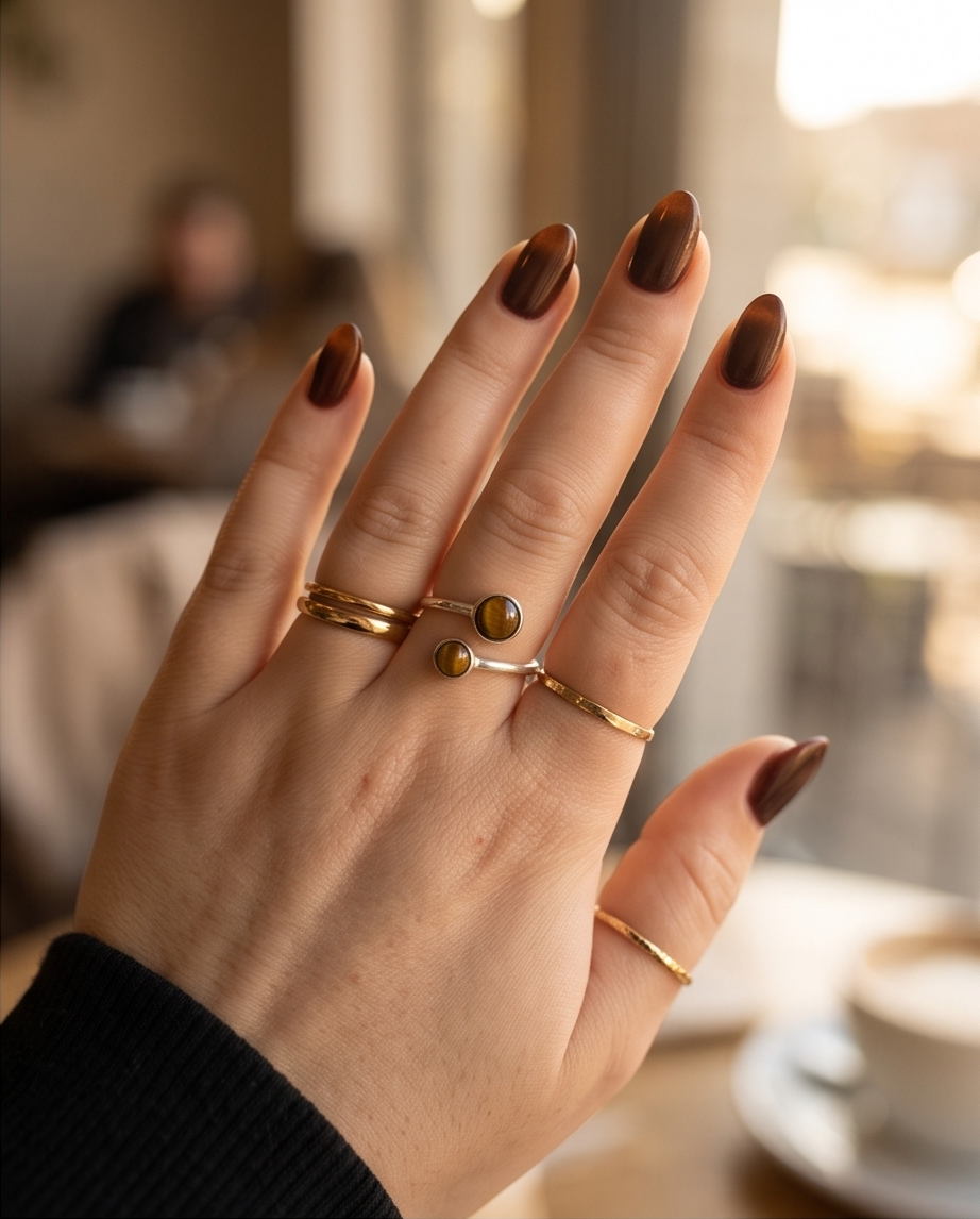 Circle Ring in Tiger's Eye