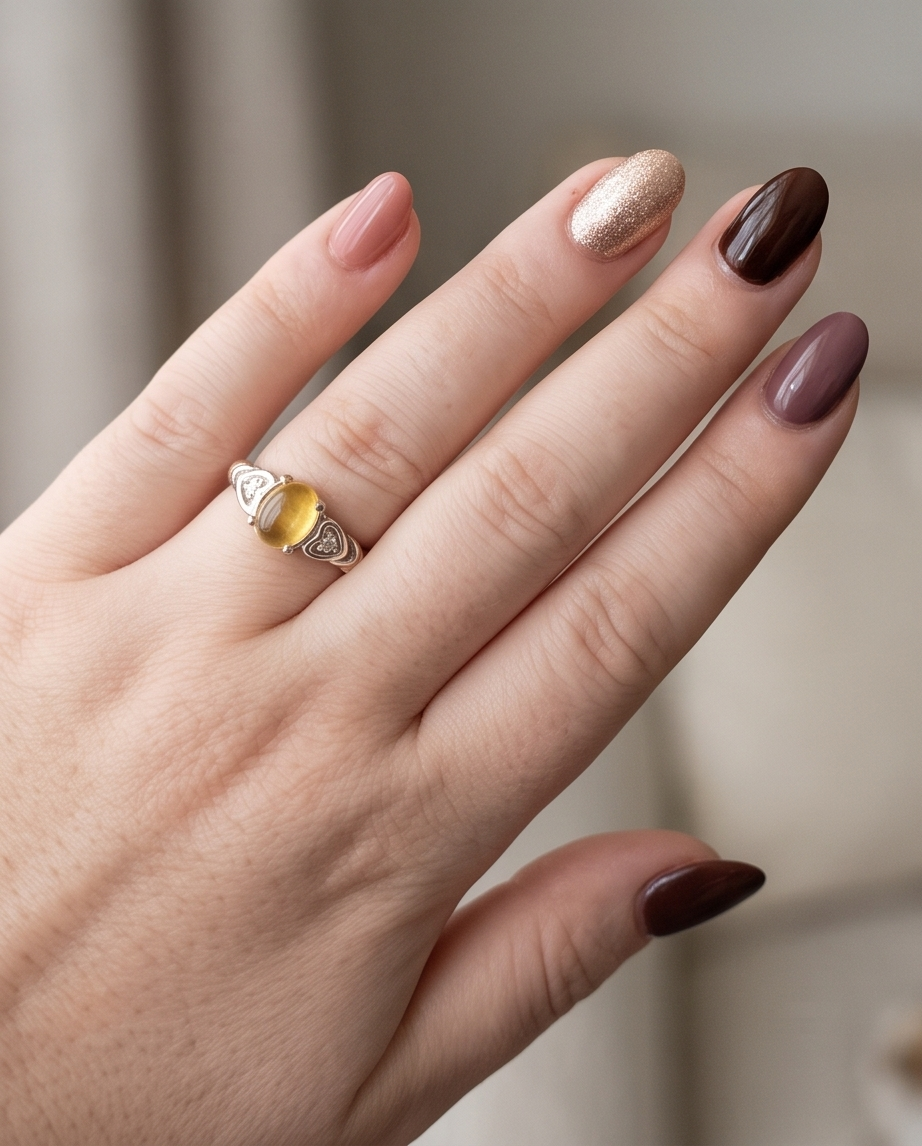 Anello Eleganza elfica Citrino