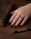 Black Obsidian Elegance Ring