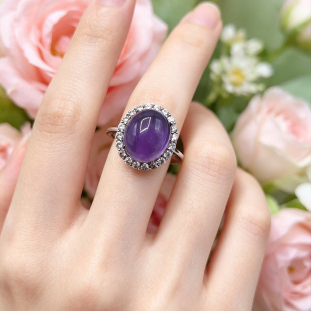 Anello con Ametista