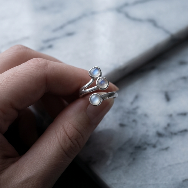 Anello Trio in Labradorite