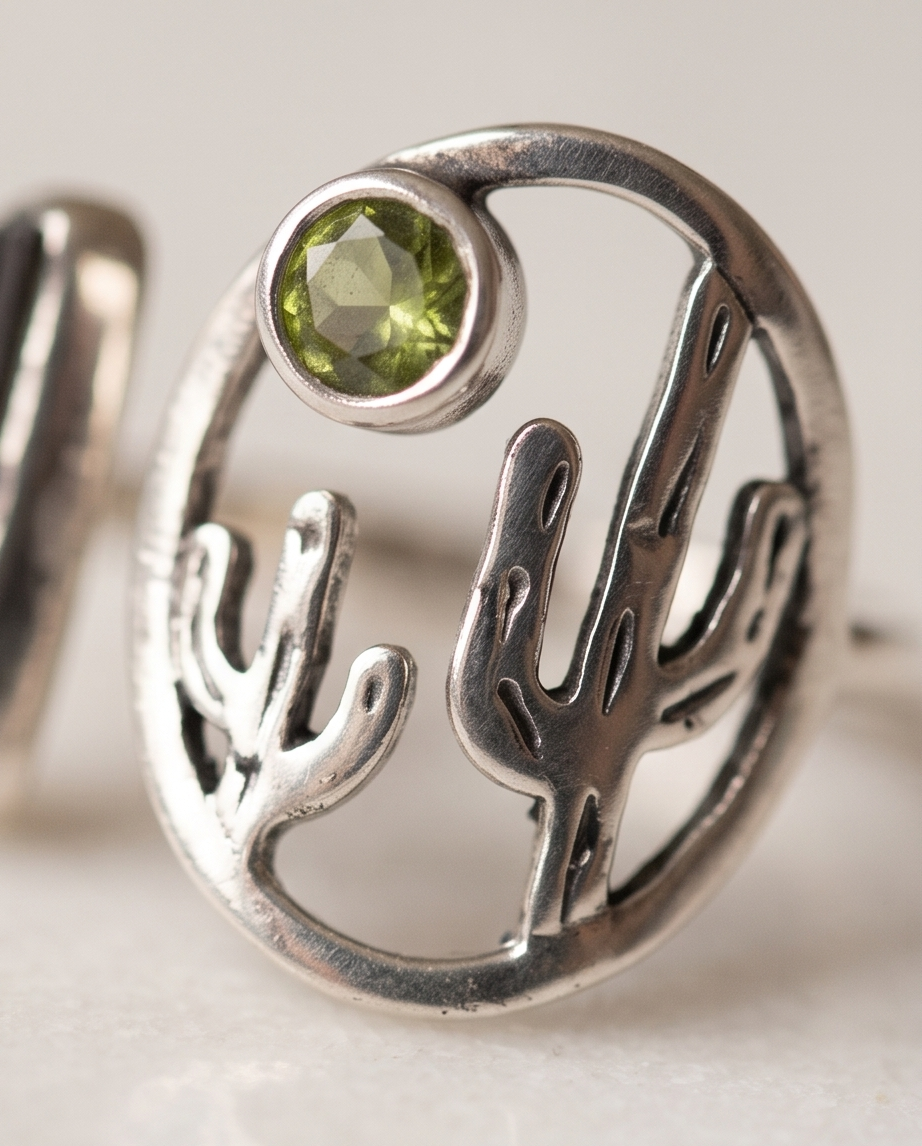 Anello Combo Peridoto e Tormalina