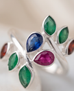 Anello Emozione Elfica della foglia Serenis