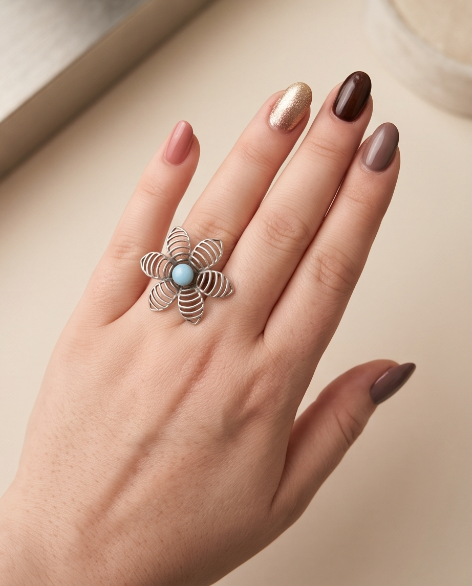 Anello del fiore del bosco elfico