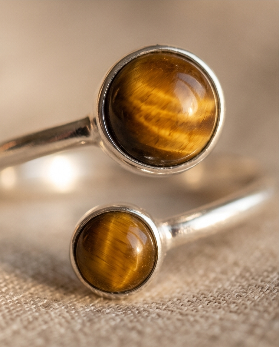 Circle Ring in Tiger's Eye