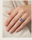 Anello in Tanzanite
