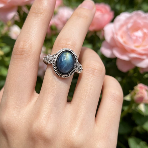 Anello con Labradorite