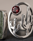 Garnet and Tourmaline Combo Ring