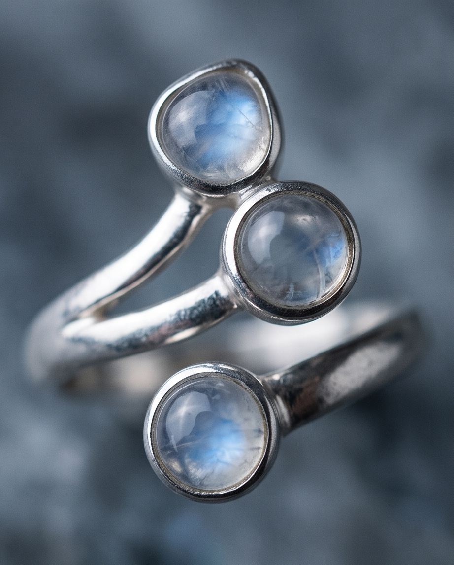 Anello Trio in Labradorite