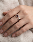 Anello Eleganza in Granato