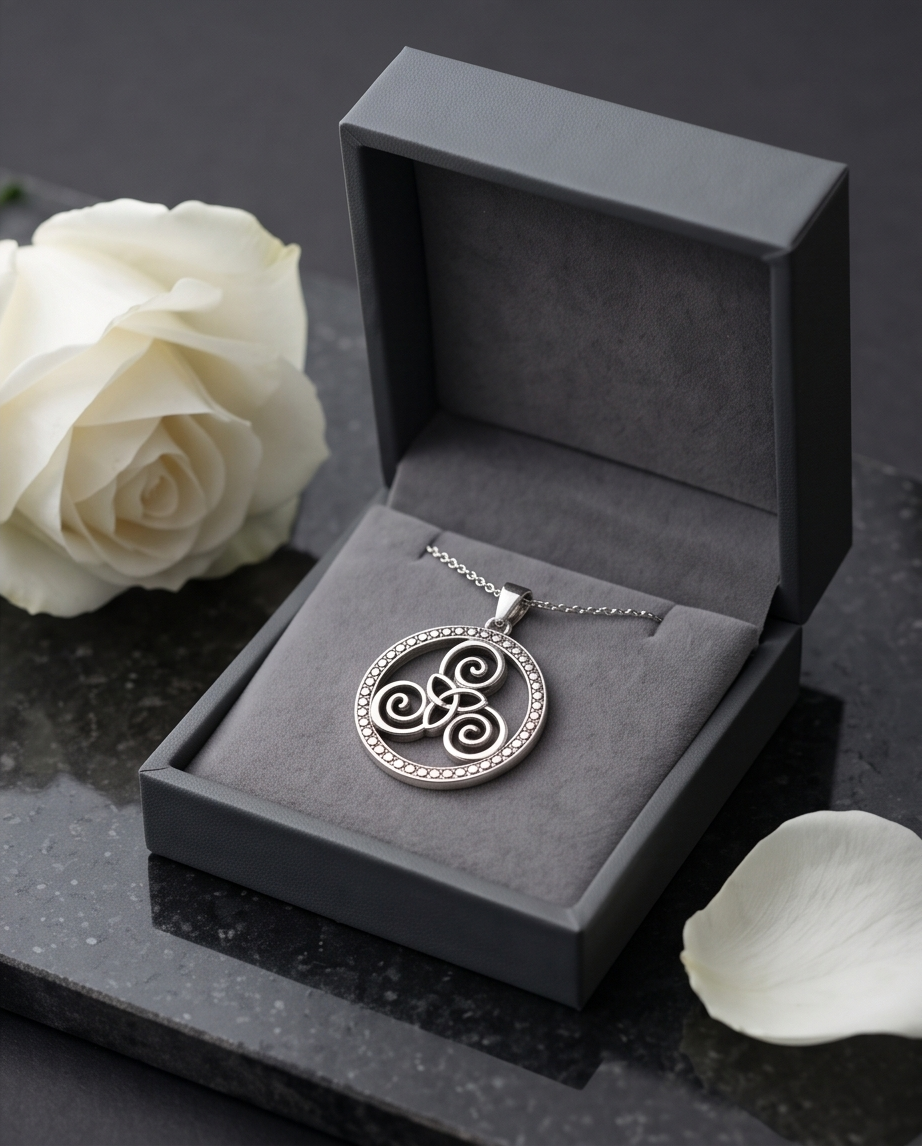 Ciondolo Triskel e Triquetra