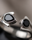 Black Obsidian Elegance Ring