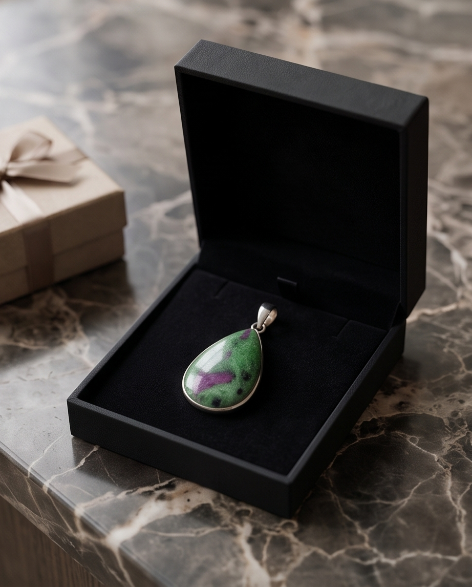 Ciondolo in Zoisite rubino