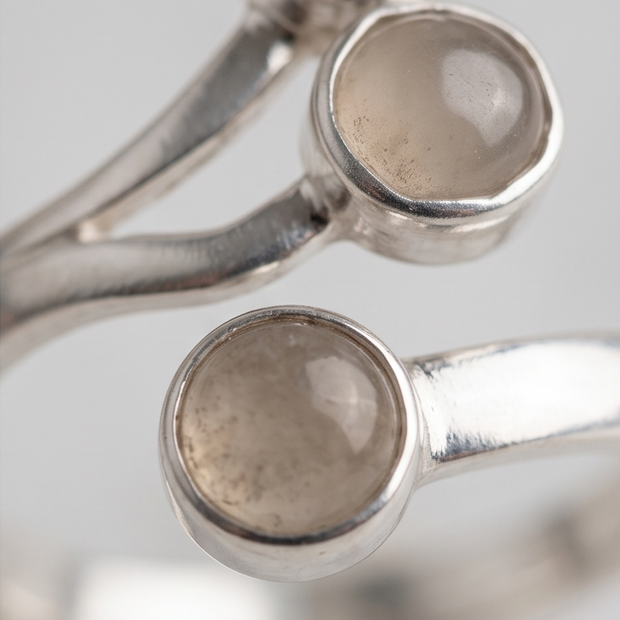 Anello Trio in Quarzo rosa